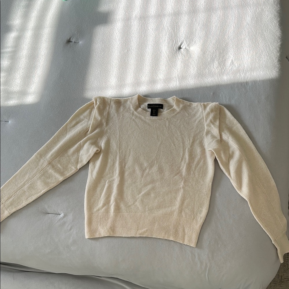 Women's Cream Cashmere Sweater